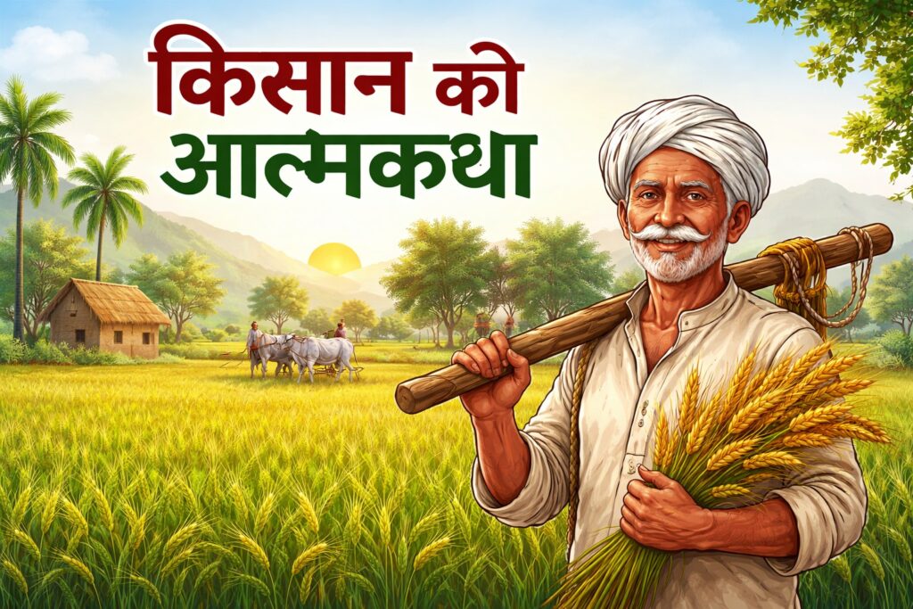 किसान की आत्मकथा पर निबंध हिंदी में निबंध