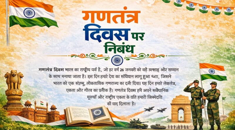 गणतंत्र दिवस पर हिंदी में निबंध