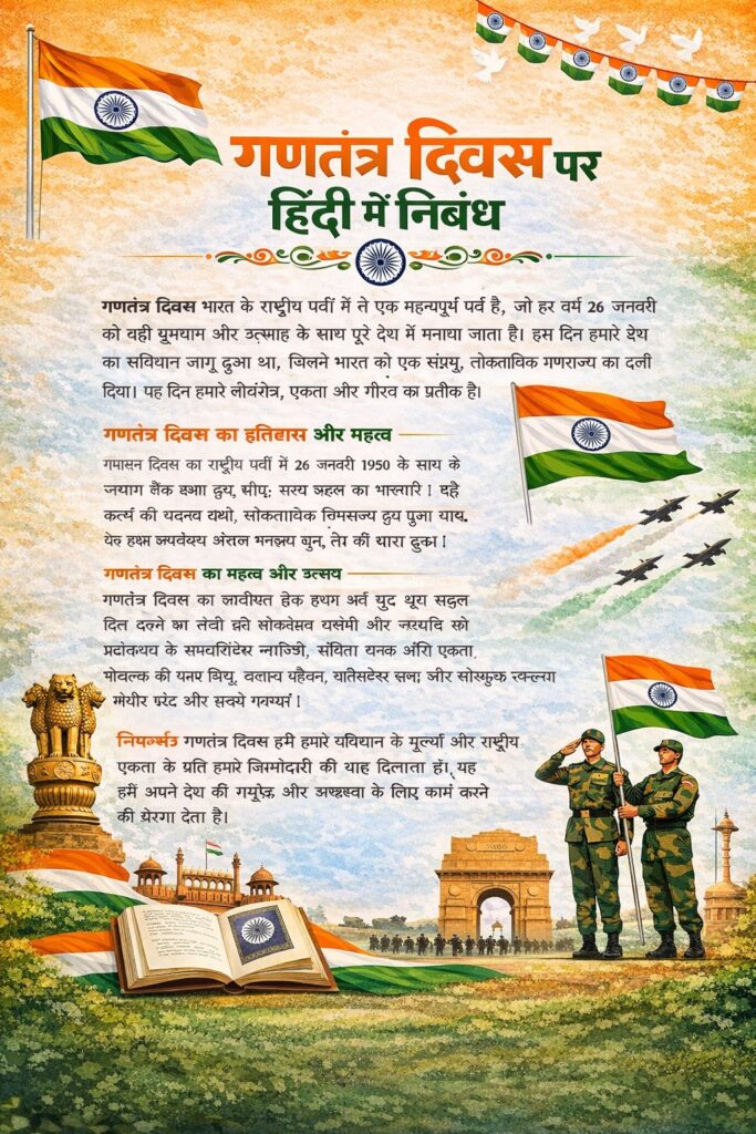 गणतंत्र दिवस पर हिंदी में निबंध