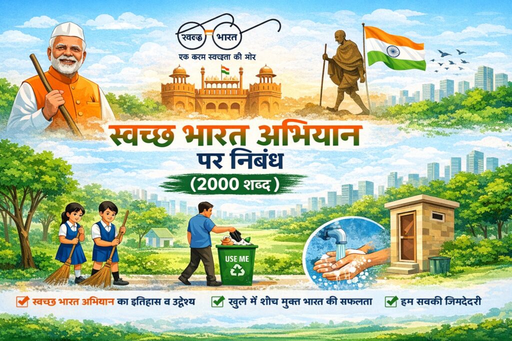Swachh Bharat Abhiyan Essay in Hindi