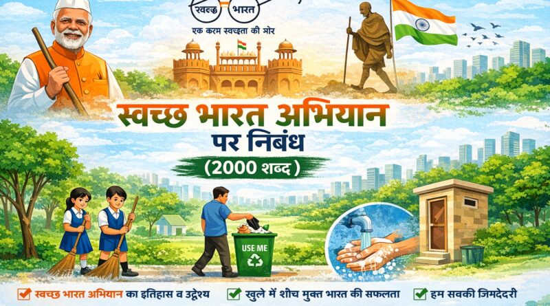 Swachh Bharat Abhiyan Essay in Hindi