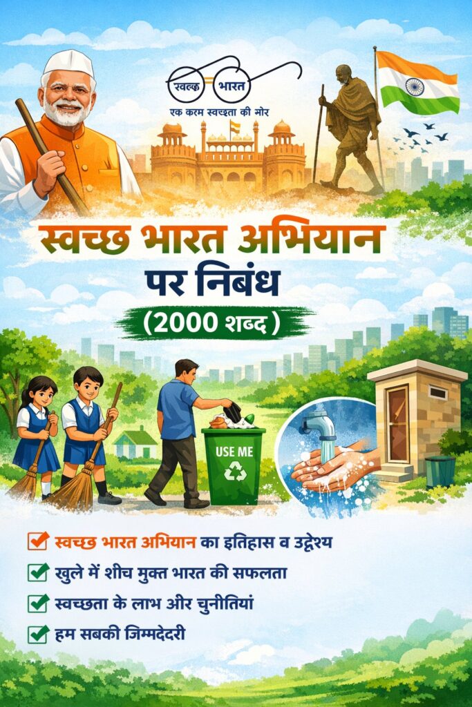 Swachh Bharat Abhiyan Essay in Hindi